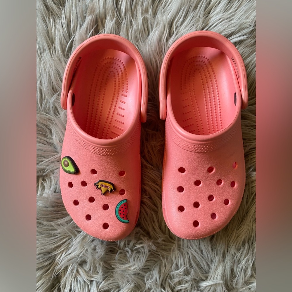 Pink & Blue Crocs